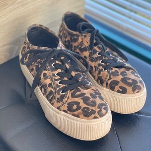 Steve Madden plateau sneakers - animal print